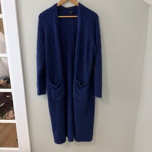 torrid Popcorn Duster Open Front Sweater blue Sz 0 (large)